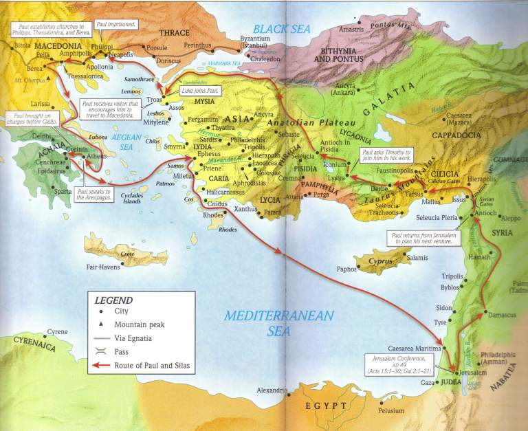 Apostle Paul's 2nd missionary journey - Langley Christian Assembly